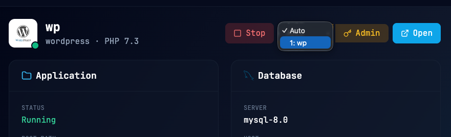 Accès admin en un clic